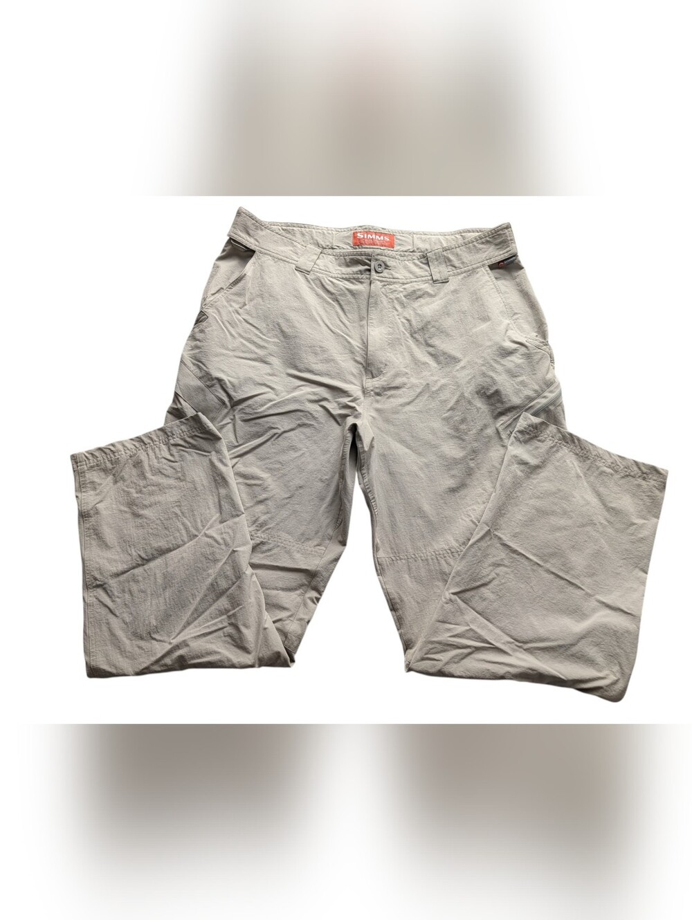 Simms Superlight Pants Stretch Performance Fishing Wading Trekking Trail XL Tan - Picture 3 of 13